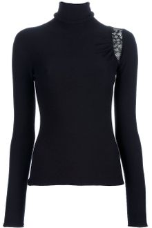 Emporio Armani Roll Neck Top - Lyst