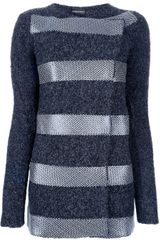 Emporio Armani Striped Cardigan