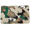 Topshop Beaded Organic Camo Clutch in Green - Lyst