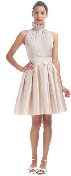 Honor Ss Champagne Satin Full Skirt - Lyst
