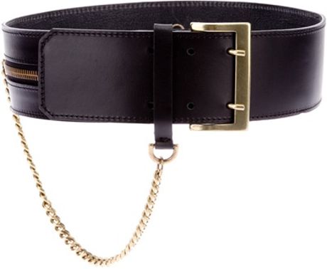 Mcq By Alexander Mcqueen Leather Belt in Black - Lyst