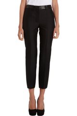 Yves Saint Laurent Leather Waist Trim Pants