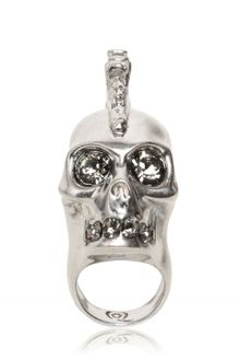Alexander McQueen Punk Skull with Swarovski Ring - Lyst