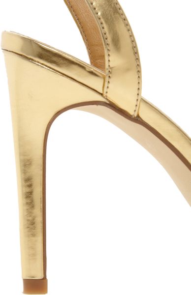 Asos Asos Hustle Heeled Sandals in Gold | Lyst