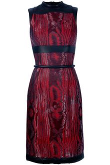 Christopher Kane Leather Panel Dress - Lyst