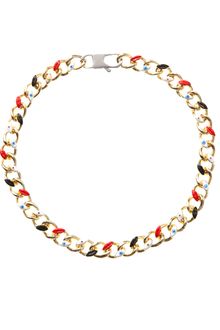 Delfina Delettrez Enamel Gold Silver Anatomik Necklace - Lyst
