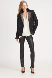 Elizabeth And James Furtrimmed Jackson Peacoat - Lyst