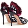 Gianvito Rossi Vernice Feather Timed Patent Leather Sandals in Black - Lyst