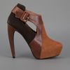 Jeffrey Campbell Tricolour Platform Bootie in Brown - Lyst