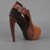 Jeffrey Campbell Tricolour Platform Bootie in Brown - Lyst