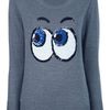 Markus Lupfer Cartoon Eye Sweater in Gray (grey) - Lyst