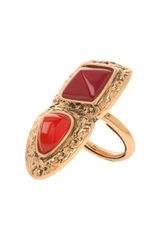 Oscar de la Renta Teardrop and Square Stone Ring