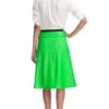 Rag & Bone Dakar Skirt in Cracked Leather in Green - Lyst
