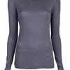 Rag & Bone Classic Long Sleeve Tshirt in Purple (gunmetal) - Lyst