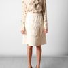 Stella Mccartney Baroque Embossed Neoprene Skirt in White - Lyst