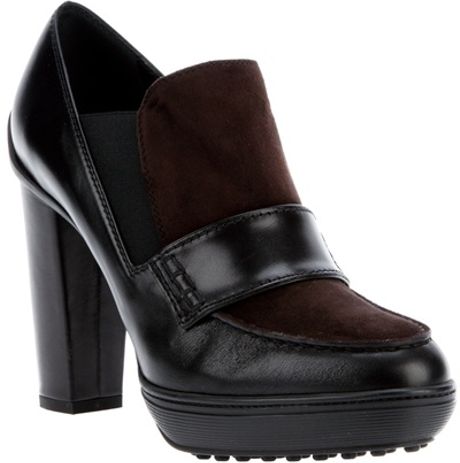 tod's heeled loafers