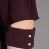 Victoria Beckham Collared Dress in Brown (prune) - Lyst