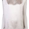 Vince Knit Sleeve Tshirt in Beige - Lyst
