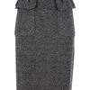 Burberry Prorsum Tweed Pencil Skirt in Brown - Lyst