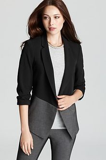 DKNY C Long Sleeve Cutaway Soft Suiting Jacket - Lyst