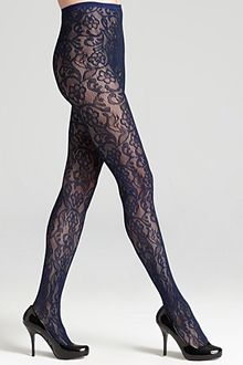 DKNY Tights All Over Lace Net 0b562 - Lyst