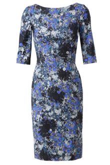Erdem Pelham Floral Printed Stretch Cotton Dress - Lyst