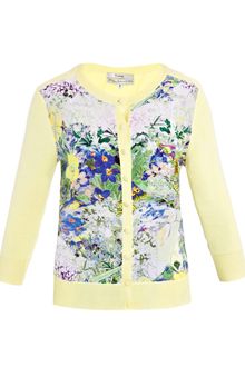 Erdem Yanne Printed Front Cardigan - Lyst