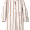 Marc Jacobs Large Stripe Satin Gabardine Coat in Nude in Red (nude stripe) - Lyst
