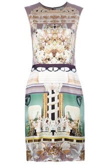 Mary Katrantzou Ivory Dress - Lyst