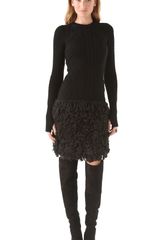 McQ by Alexander McQueen Loop Stitch Cable Dress