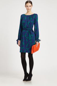 Milly Clemie Leaves Print Dress - Lyst