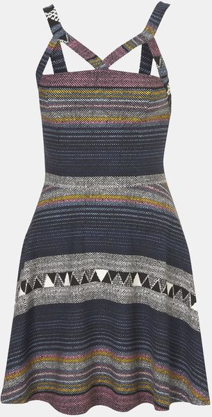 Topshop Baja Harness Dress - Lyst