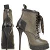 Topshop Unique Leather Hiking Boots in Green (khaki) - Lyst