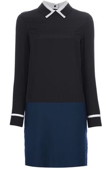 Victoria Beckham Studded Collar Dress - Lyst