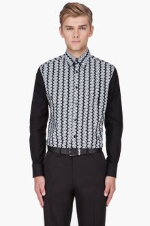 Yves Saint Laurent Black Razor Blade Print Shirt - Lyst
