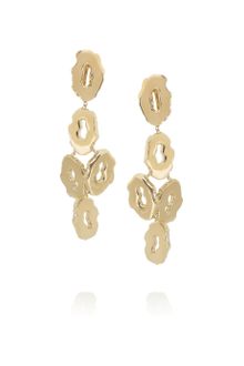 Yves Saint Laurent Feline Cutout Gold-Plated Clip Earrings - Lyst
