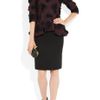 Alexander Mcqueen Lace Appliquéd Tulle and Wool Crepe Dress in Red (burgundy) - Lyst