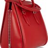 Alexander Mcqueen Heroine Large Polished Leather Tote in Red - Lyst