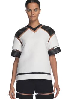 Alexander Wang Ss Fishline V-neck Hockey Jersey - Lyst