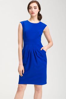 Calvin Klein Cap Sleeve Woven Sheath Dress - Lyst