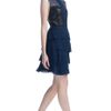 Jason Wu Ss Tiered Combo Button Front Sleeveless Dress in Blue (navy/black) - Lyst