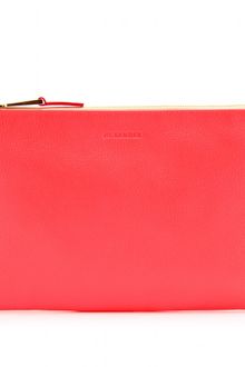 Jil Sander Leather Clutch - Lyst
