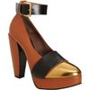 Marni Cap Toe Platform Pump in Brown (sandy) - Lyst