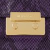 Michael By Michael Kors Sloan Python Effect Glossed Leather Clutch in Purple (grape) - Lyst