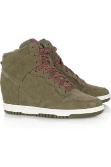 Nike Dunk Sky Hi Suede Wedge Sneakers - Lyst