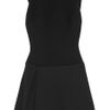 Victoria Beckham Cut Out Back Crepe Dress in Black - Lyst