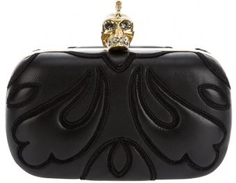 Alexander McQueen Studded Skull Clutch - Lyst