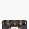 Chloé Black Beaded Sally Clutch in Black - Lyst