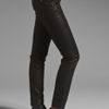 Free People Vegan Leather Seamed Skinny Pant in Black - Lyst
