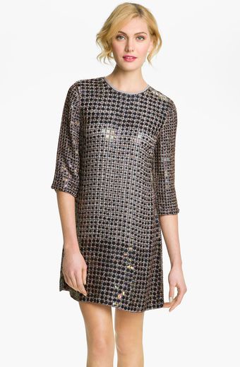 French Connection Embellished Shift Dress - Lyst
